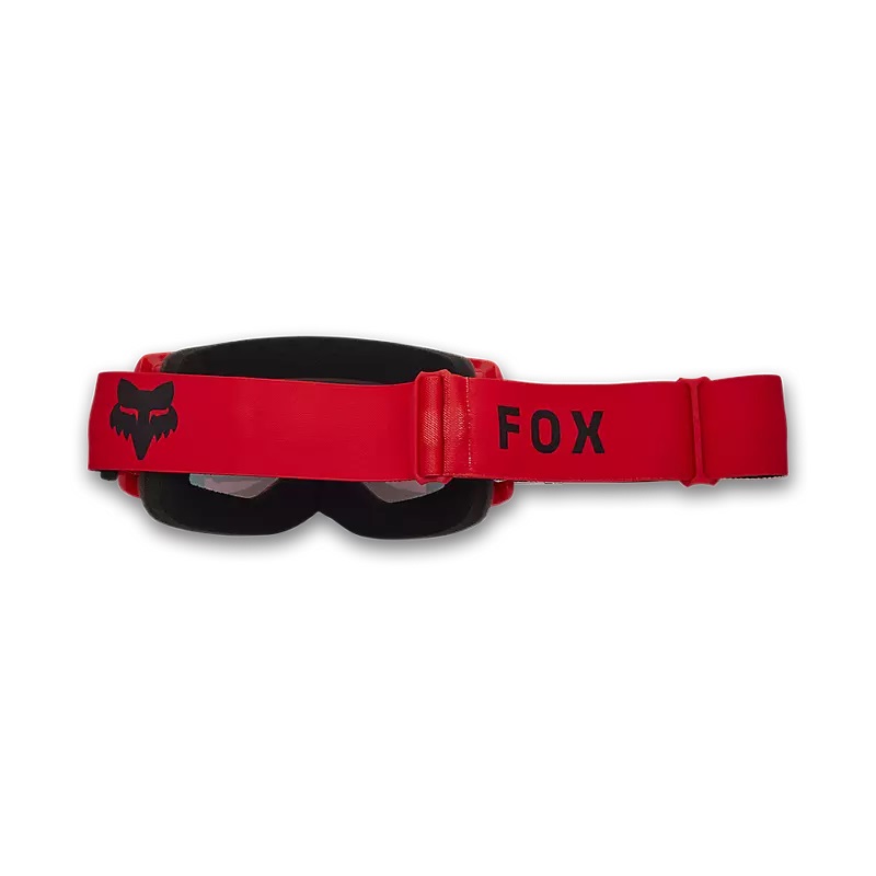 FOX MX-Brille Main Core Fluo Rot mit verspiegelter Sichtscheibe Chrome Glas-rot/chrome  