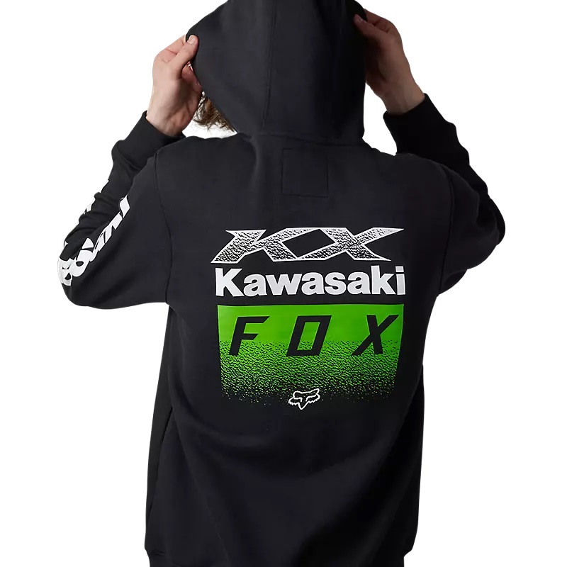  Kapuzenpullover Fox X Kawi Schwarz