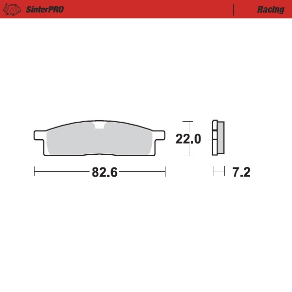 Bremsbelag Sinter Pro Racing Yamaha YZ65 18-> Vorn 