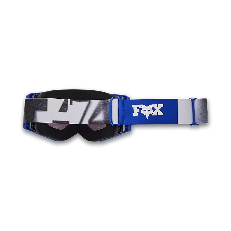 FOX MX-Brille Airspace Seventy4 mit grauer Sichtscheibe VIVID Blau