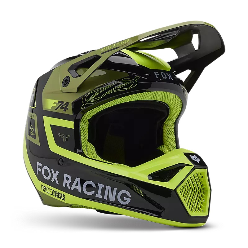 FOX MX-Helm V1 Race Spec  Blass Grün