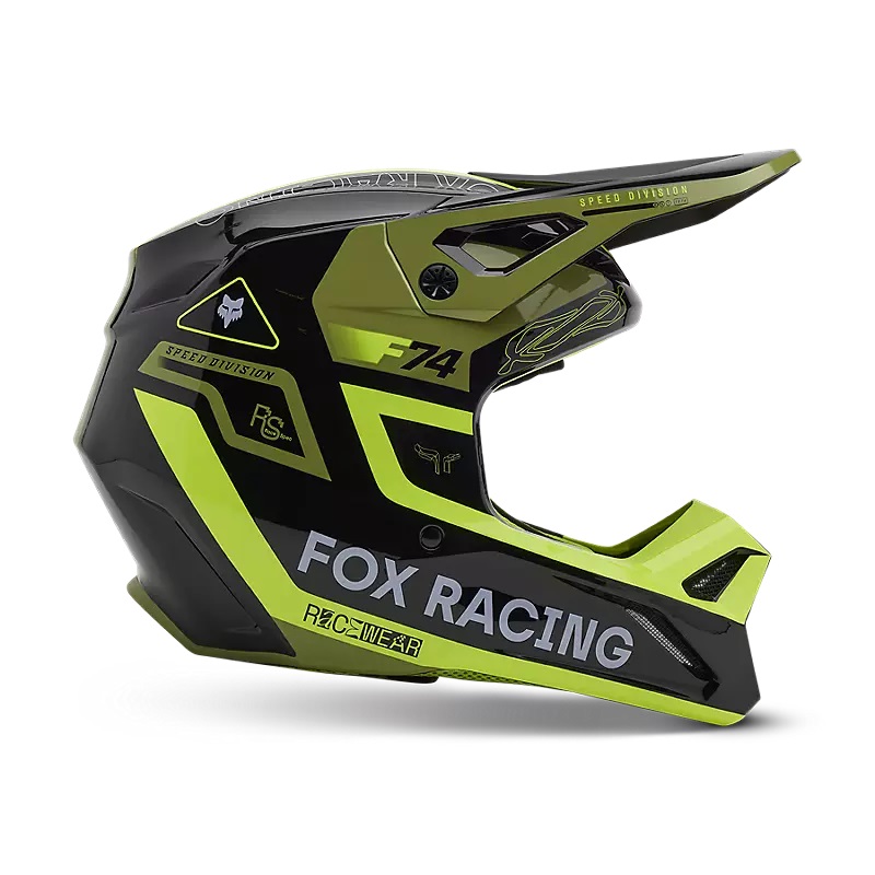 FOX MX-Helm V1 Race Spec  Blass Grün