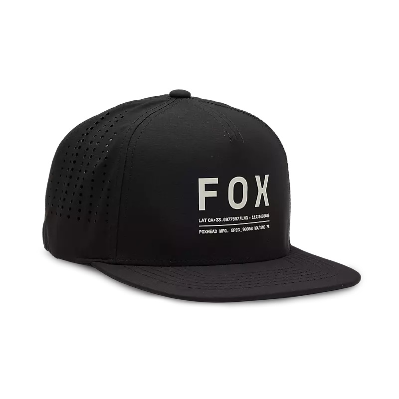 FOX Non Stop Funktions-Snapback-Kappe Schwarz