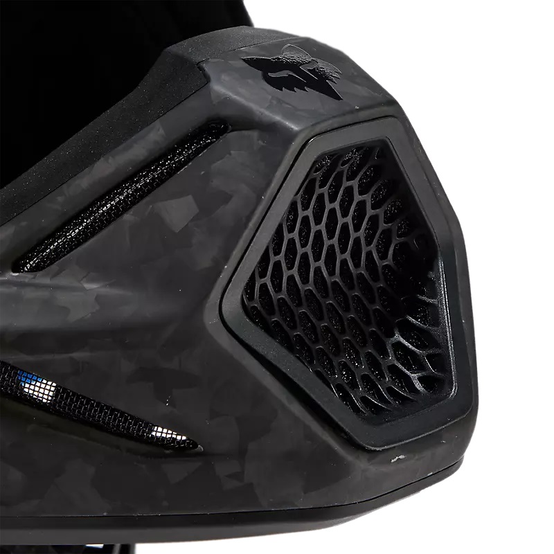 FOX  Helm V3 RS Carbon Solid Mattes Schwarz Gr: L59/60cm