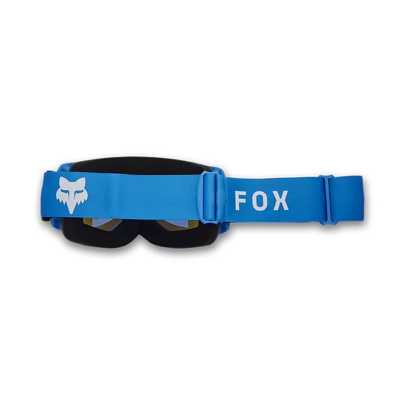 FOX MX-Brille Main Core Blau mit verspiegelter Sichtscheibe Chrome Glas-blau/chrome