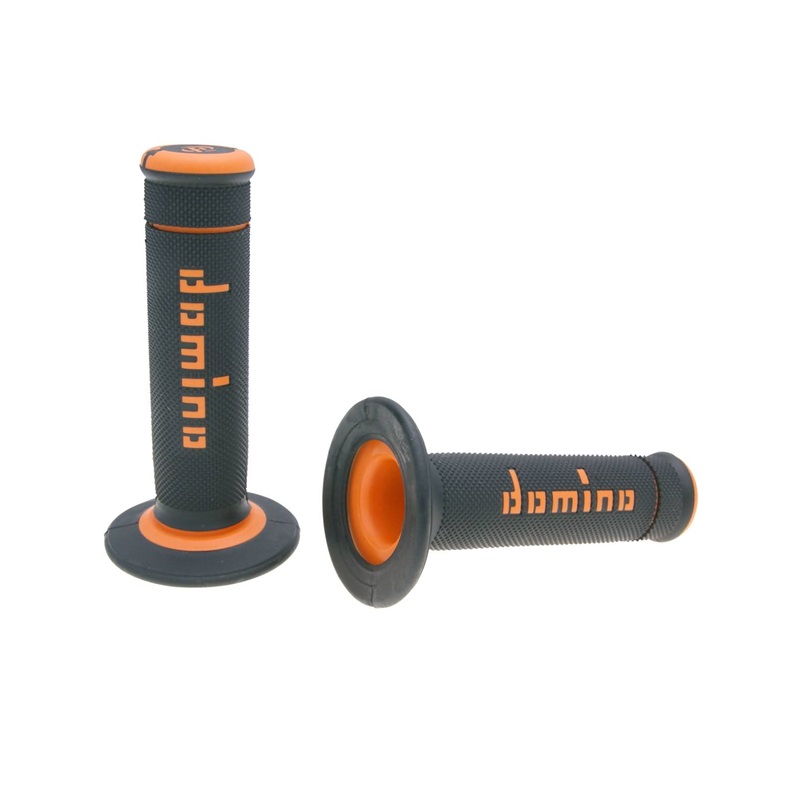 DOMINO Off-Road Griffgummis A190(Glatt)  schwarz/orange 