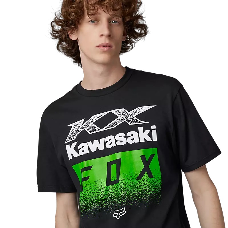  T-Shirt Fox X Kawi Schwarz