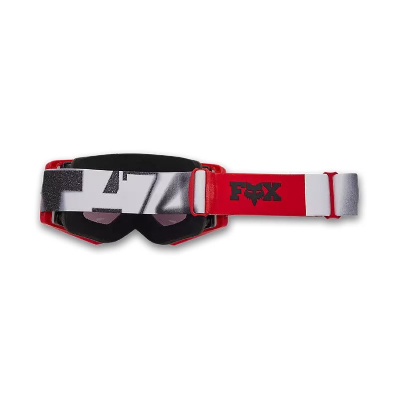 FOX MX-Brille Airspace Seventy4 mit grauer Sichtscheibe VIVID Fluo Rot