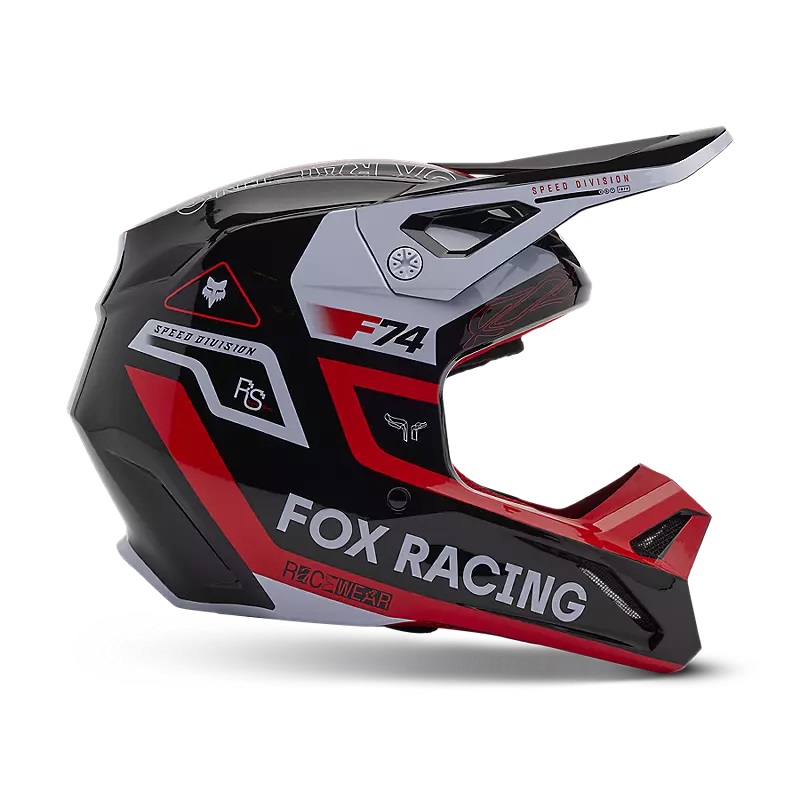 FOX MX-Helm V1 Race Spec  Fluoreszierendes Rot