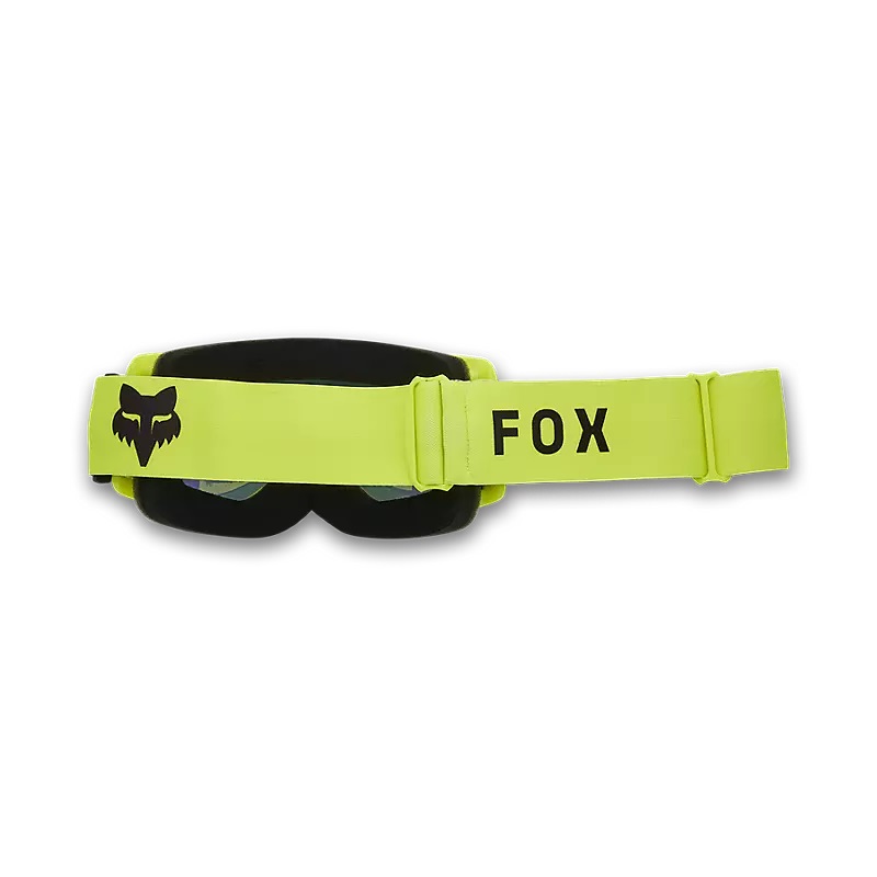 FOX MX-Brille Main Core Fluo Gelb mit verspiegelter Sichtscheibe Chrome Glas-gelb/chrome