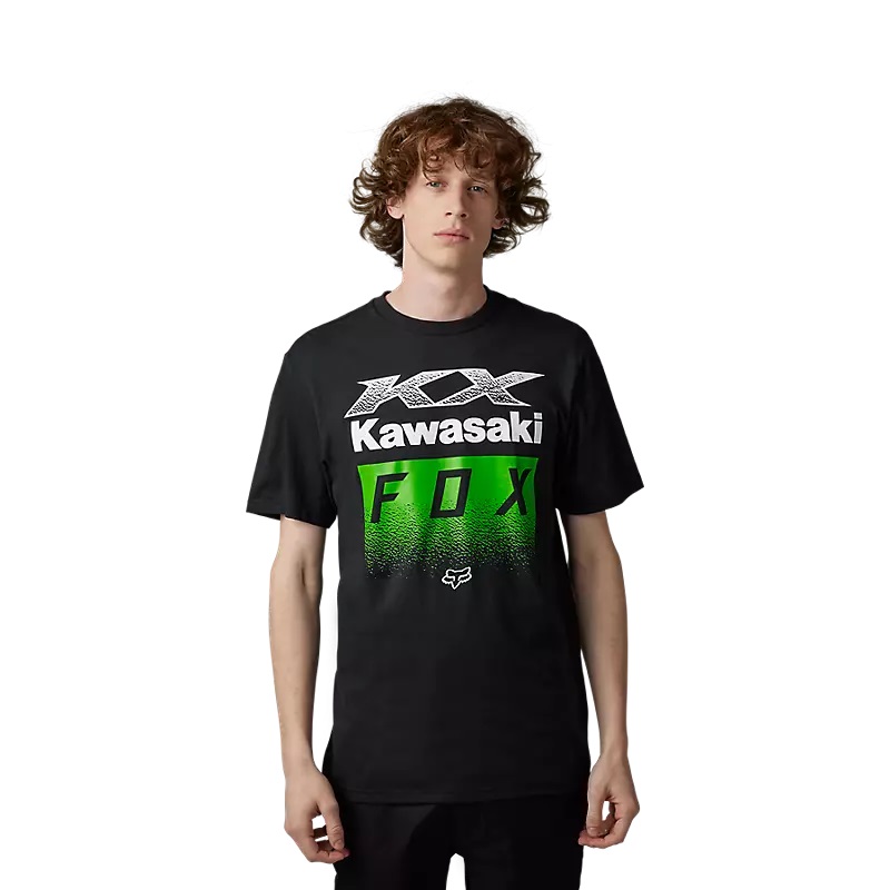  T-Shirt Fox X Kawi Schwarz