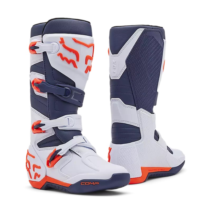 FOX MX-Stiefel Comp Weiß/Marineblau